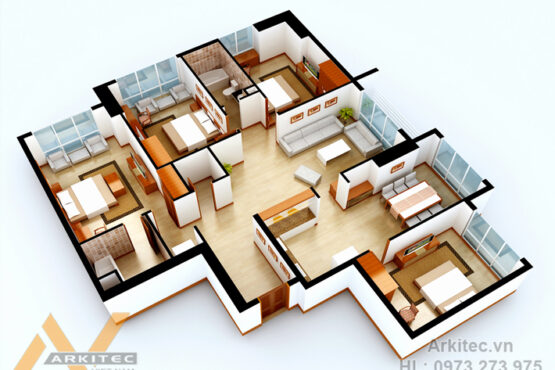 GSTC Nội thất chung cư Penhouse (Mai Trang Building)