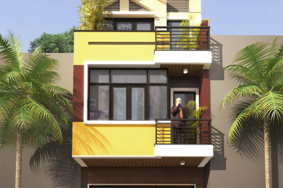 Giám sát thiết kế – thi công Nhà phố mái thái 5x25m – NP14 (Chị Chung – Vĩnh Phúc)