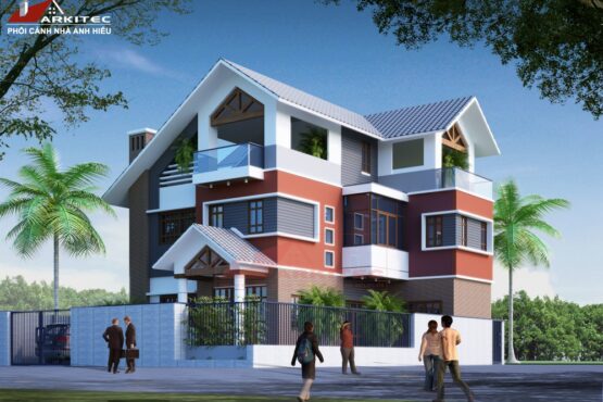 Giám sát thiết kế – thi công Biệt thự Mê Linh 15x15m- Mr. Mỹ