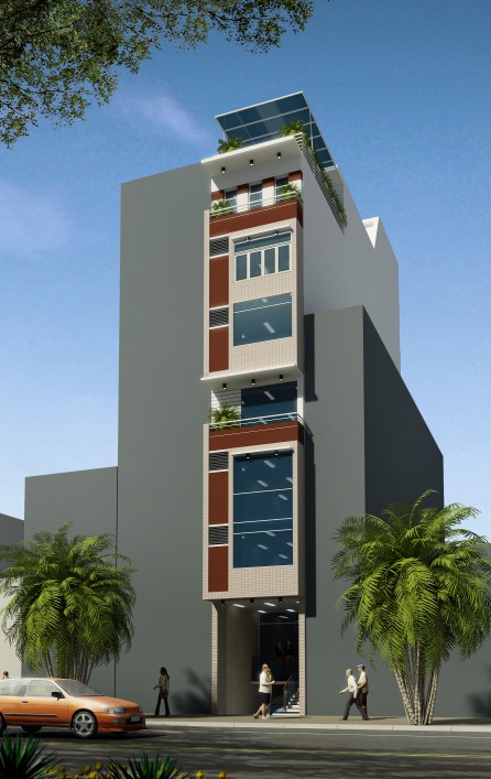 Giám sát thiết kế – thi công Nhà phố 3.5x20m – Mr. Quyền Kim Mã