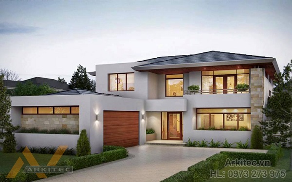 Thiết kế biệt thự 2 tầng