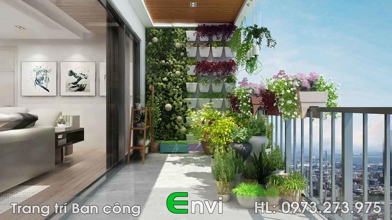 Thiết kế thi công tiểu cảnh ban công