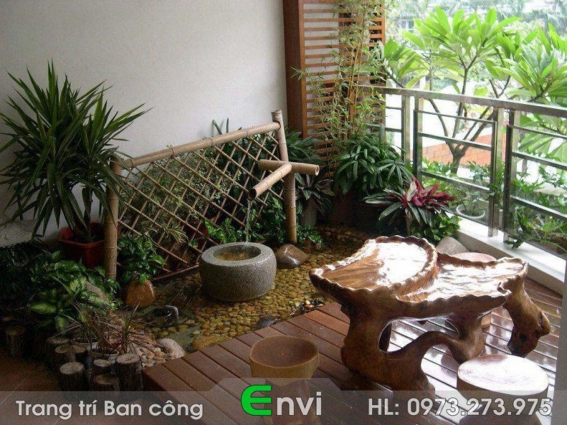 Thiết kế thi công tiểu cảnh ban công