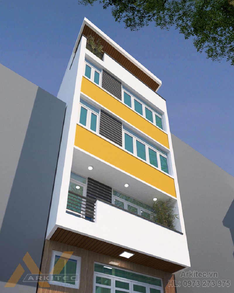 Thiết kế nhà phố Thái Nguyên 