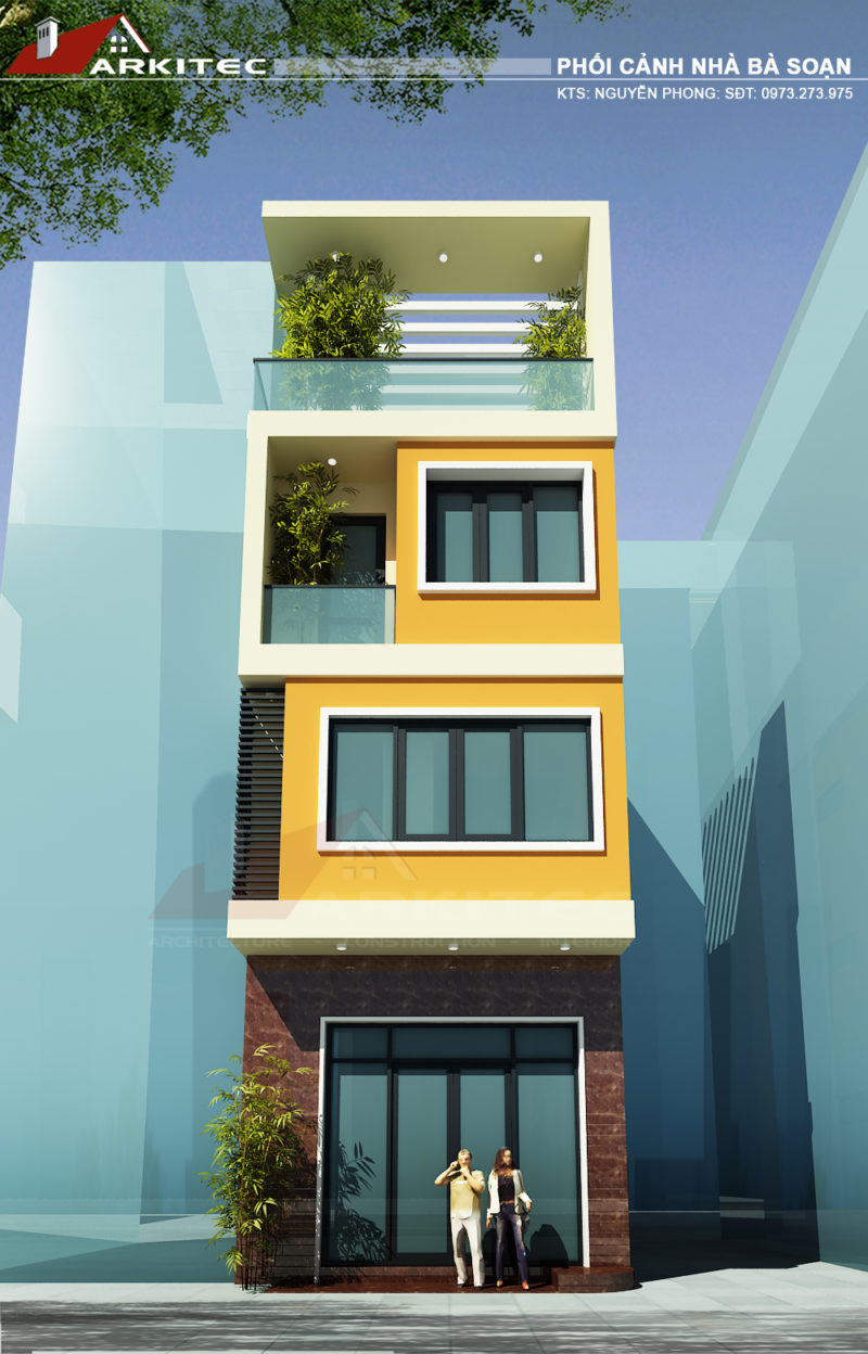 Thiết kế nhà phố Thái Nguyên 