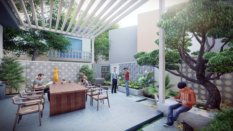 Thiết kế thi công sân vườn biệt thự